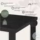Alegria Black Outdoor 59" Rectangular Counter Height Dining Table