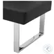 Amanda Black Faux Leather Nook Corner Dining Bench