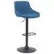 Anibal Blue Upholstered Swivel Bar Stool