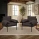 Bloom Brown Upholstered Accent Chair