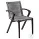 Brielle Grey Rope Outdoor Patio Dining Chair Set Of 2