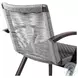 Brielle Grey Rope Outdoor Patio Dining Chair Set Of 2
