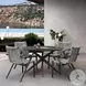 Brielle Grey Rope Outdoor Patio Dining Chair Set Of 2
