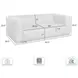 Brea Brown Performance Fabric 91" Sofa