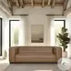 Brea Brown Performance Fabric 91" Sofa
