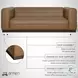 Brea Brown Performance Fabric 91" Sofa