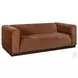 Brea Brown Performance Fabric 91" Sofa