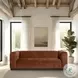 Brea Brown Performance Fabric 91" Sofa