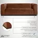 Brea Brown Performance Fabric 91" Sofa