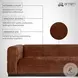 Brea Brown Performance Fabric 91" Sofa
