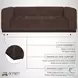 Brea Mocha Performance Fabric 91" Sofa