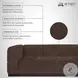Brea Mocha Performance Fabric 91" Sofa