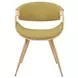 Butterfly Oak and Green Upholstered Dining Chair