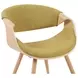 Butterfly Oak and Green Upholstered Dining Chair