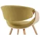 Butterfly Oak and Green Upholstered Dining Chair