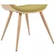Butterfly Oak and Green Upholstered Dining Chair