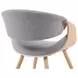 Butterfly Oak and Gray Upholstered Dining Chair