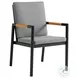Crown Dark Gray Outdoor Dining Chair Set of 2
