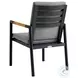 Crown Dark Gray Outdoor Dining Chair Set of 2