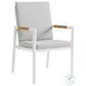 Crown Light Gray Outdoor Dining Chair Set of 2
