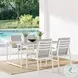 Crown Light Gray Outdoor Dining Chair Set of 2