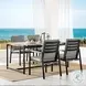 Crown Dark Gray Outdoor Dining Chair Set of 2