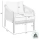 Cypress Ivory Outdoor Patio Chair