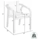 Cypress Ivory Outdoor Patio Dining Chair Set Of 2