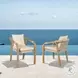 Cypress Ivory Outdoor Patio Dining Chair Set Of 2