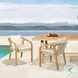 Cypress Ivory Outdoor Patio Dining Chair Set Of 2