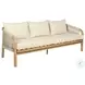 Cypress Ivory Outdoor 75" Patio Sofa