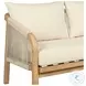 Cypress Ivory Outdoor 75" Patio Sofa