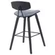 Fox Black and Speckled Blue Upholstered Bar Stool