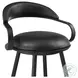Gardenia Black Swivel Counter Height Stool