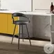 Gardenia Black Swivel Counter Height Stool