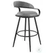 Gardenia Vintage Gray Swivel Counter Height Stool