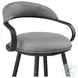 Gardenia Vintage Gray Swivel Counter Height Stool