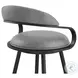 Gardenia Vintage Gray Swivel Counter Height Stool