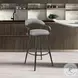 Gardenia Vintage Gray Swivel Bar Stool
