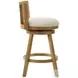Harper Ivory Fabric Swivel Bar Stool