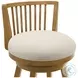 Harper Ivory Fabric Swivel Bar Stool