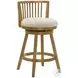 Harper Ivory Fabric Swivel Bar Stool