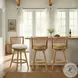 Harper Ivory Fabric Swivel Bar Stool