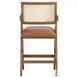 Harley Brown Upholstered Counter Height Stool