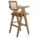 Harley Brown Upholstered Bar Stool
