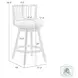 Harper Fog Swivel Counter Height Stool