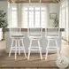 Harper Fog Fabric Swivel Bar Stool