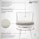 Harper Fog Fabric Swivel Bar Stool