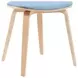 Jaguar Oak and Light Blue Upholstered Dining Chair