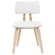 Jaguar Oak and White Upholstered Dining Chair